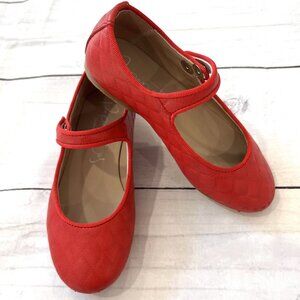 Papanatas By Eli Red Quilted Mary Jane Shoes